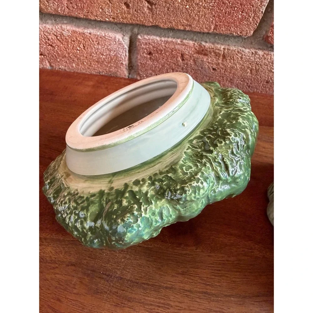 Vintage Fitz & Floyd Ceramic Broccoli Carrot Canister Cookie Jar